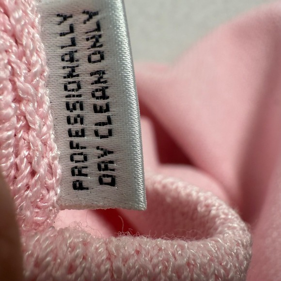 ST JOHN COLLECTION Santana Knit 2 Piece Skirt Suit Set 8 Pink VTG Old Money - Picture 11 of 12